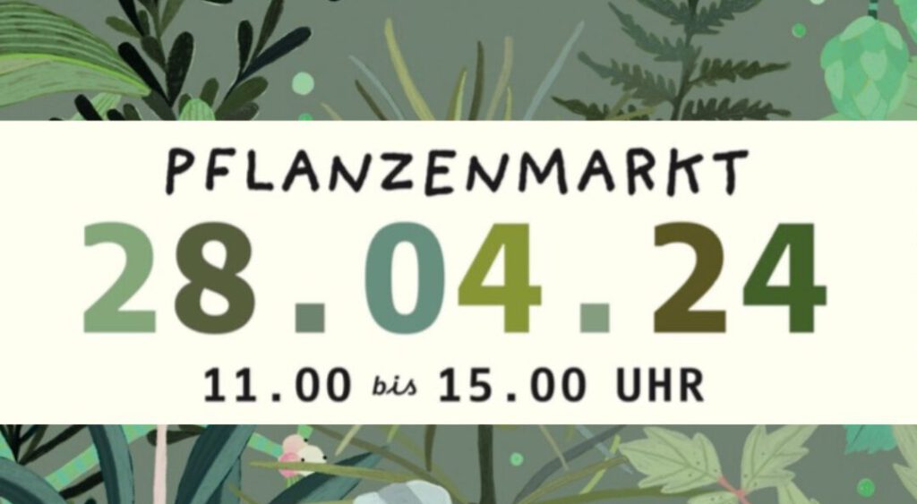 Flyer zum FSU Pflanzenmarkt